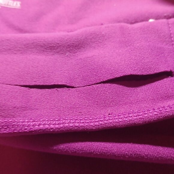 Nike Dri- Fit Capri Leggings Womens Size Small Purple Plum Color Inside Pocket - Picture 6 of 8